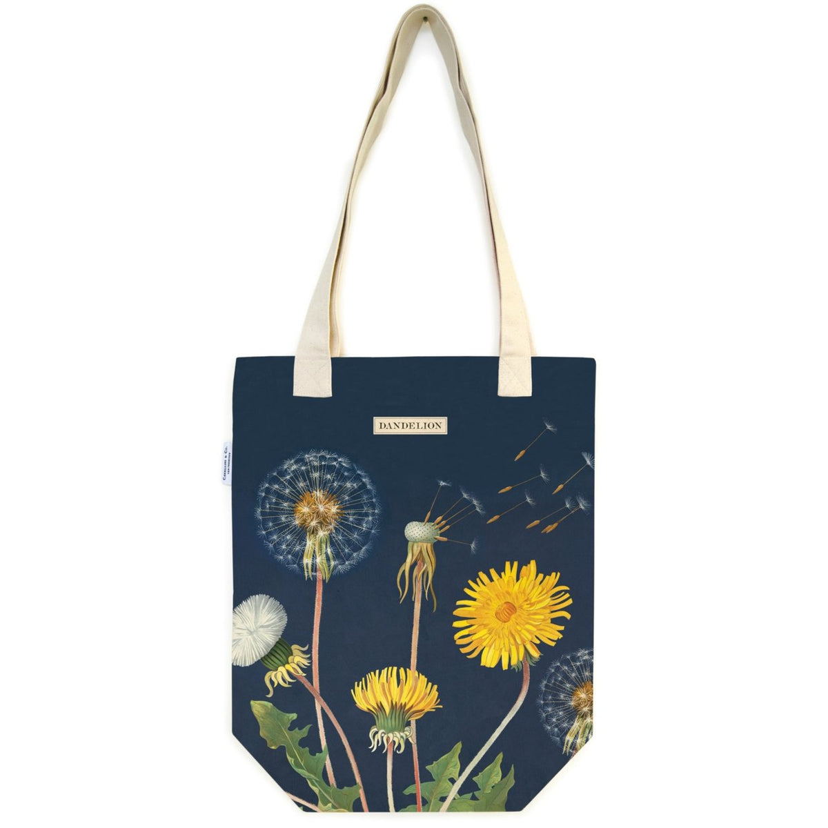 Cavallini Vintage Inspired Tote Bag - Dandelions - merriartist.com