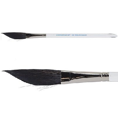 Connoisseur Dagger 1/2 inch Risslon Watercolor Brush - merriartist.com