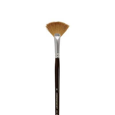 Connoisseur Long Handle Pure Red Sable Brush - Fan #6