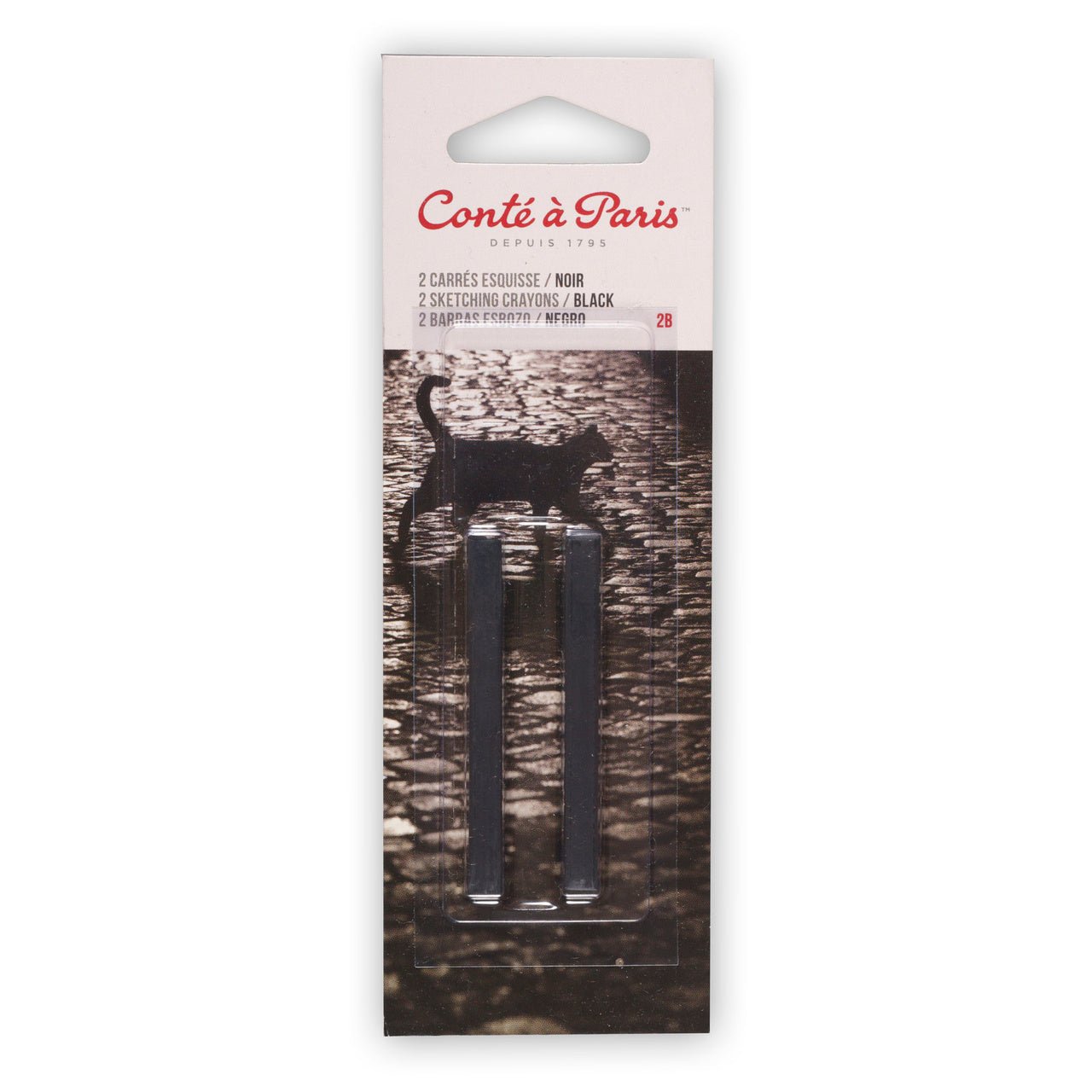 Conte Crayon 2 pack Black 2B - merriartist.com