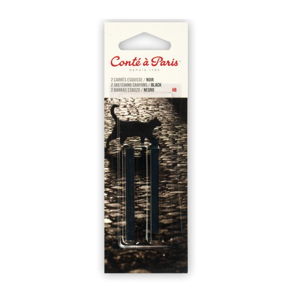 Conte Crayon 2 pack Black HB - merriartist.com