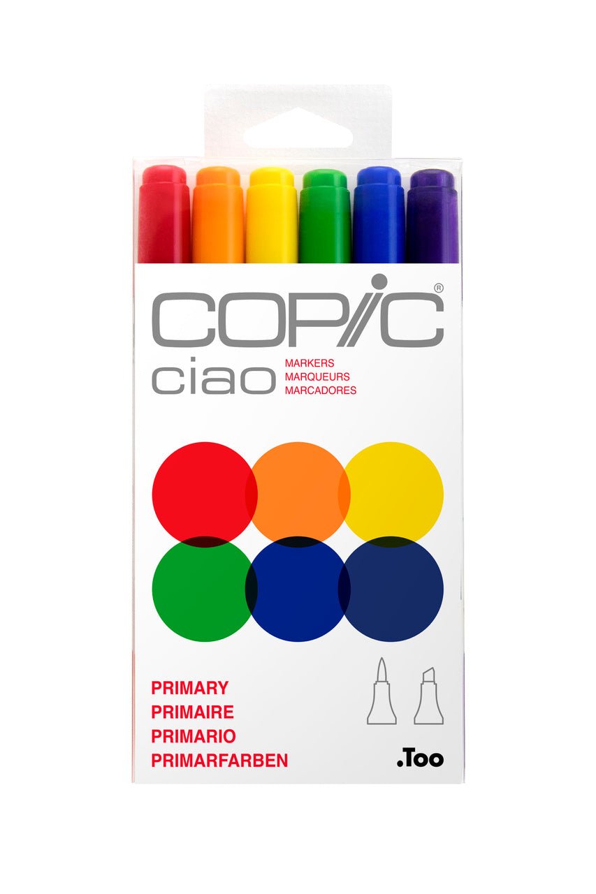 Copic CIAO 6 Marker Set - Primary - merriartist.com