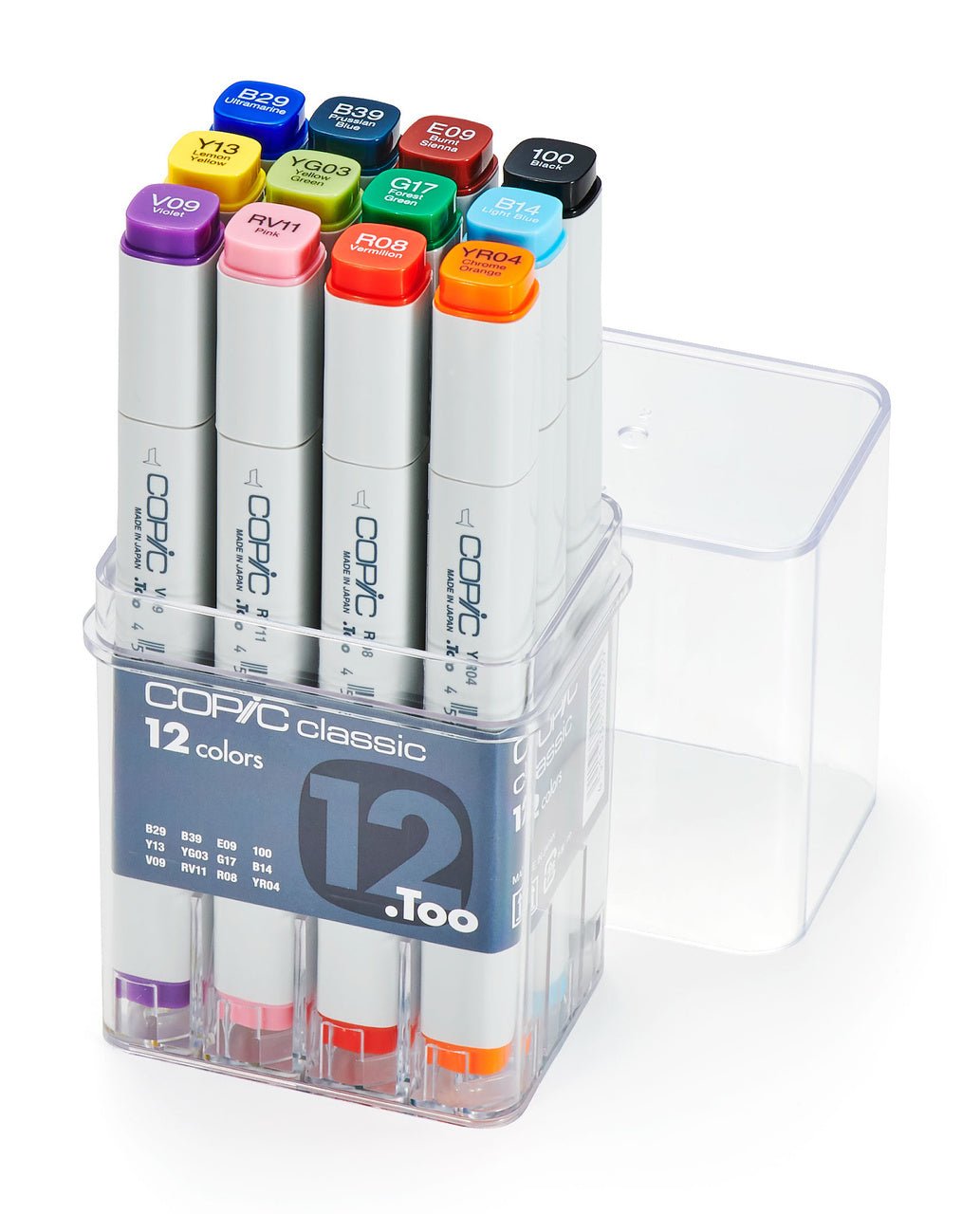 Copic CLASSIC Marker 12 basic set - merriartist.com