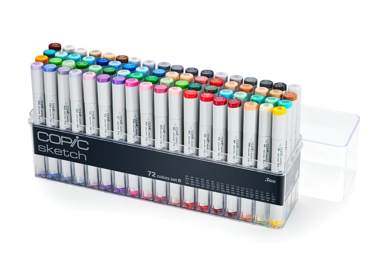 Copic Sketch Marker 72 set B (V2) - merriartist.com