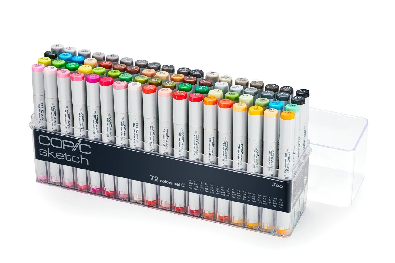 Copic Sketch Marker 72 set C (V2) - merriartist.com