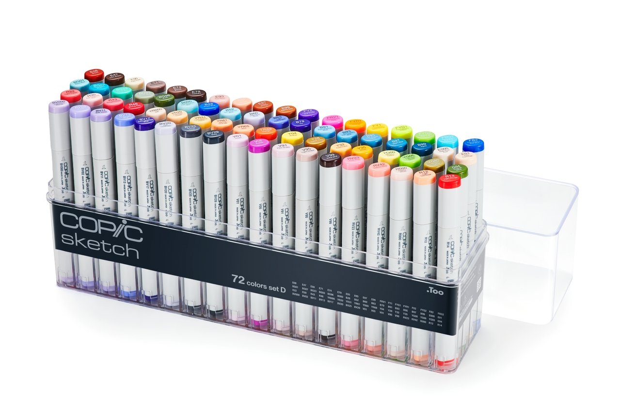 Copic Sketch Marker 72 set D (V2) - merriartist.com