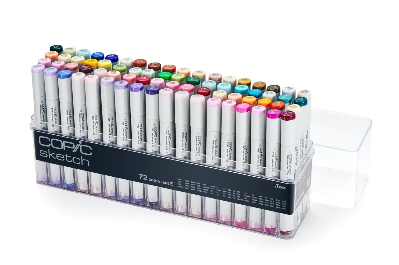 Copic Sketch Marker 72 set E (V2) - merriartist.com