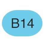 Copic Sketch Marker B14 Light Blue - merriartist.com