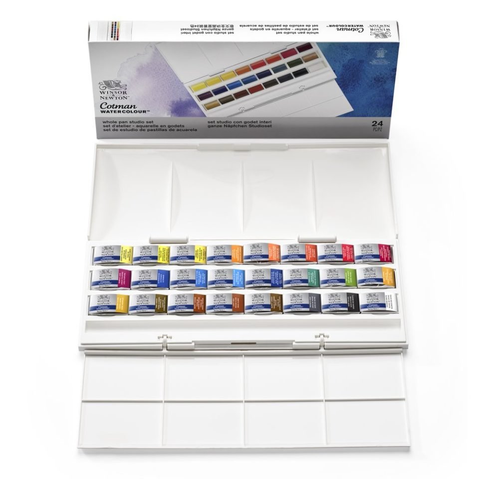 Cotman studio set of 24 whole pans - merriartist.com