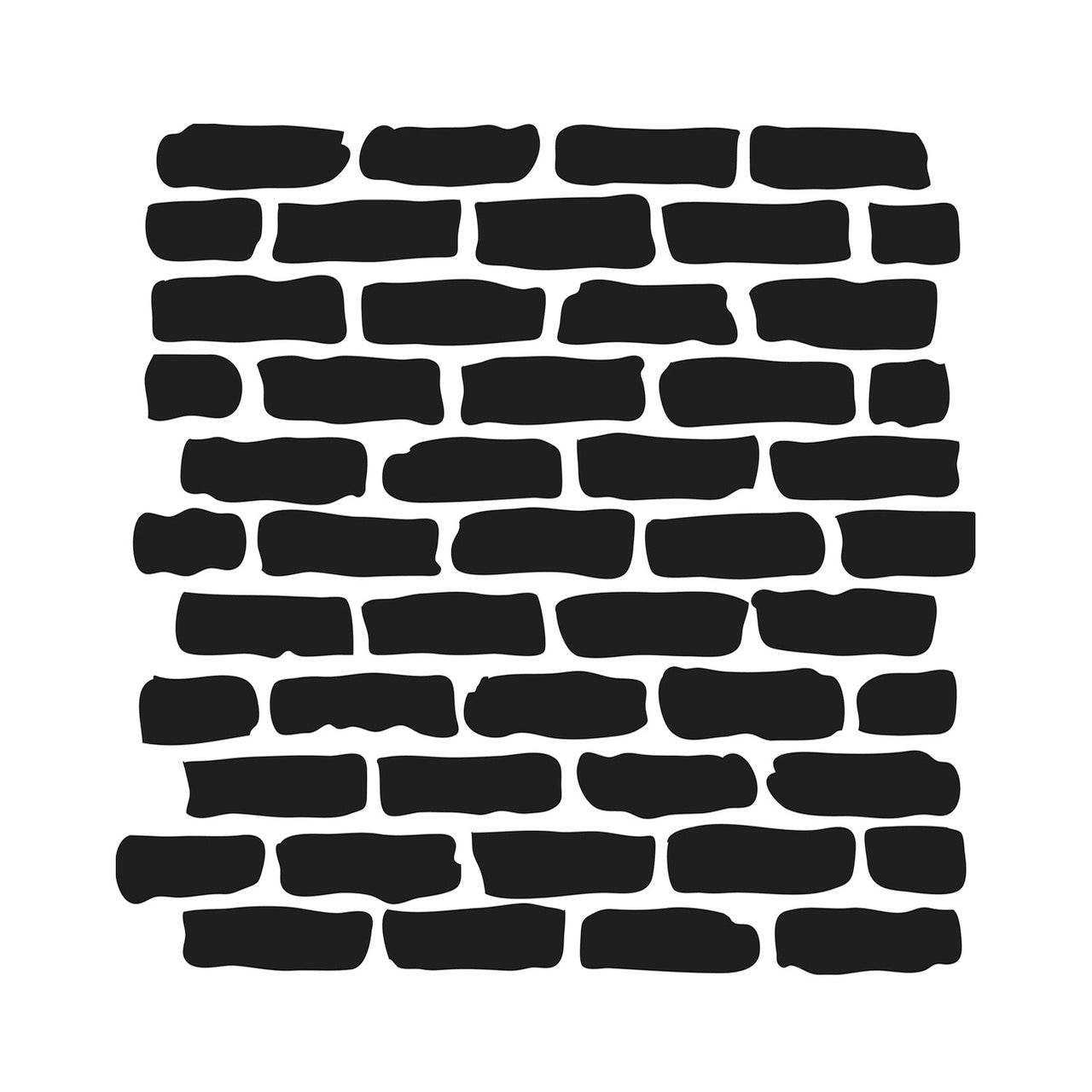 Crafters Workshop Stencil 6X6 - Bricks - merriartist.com