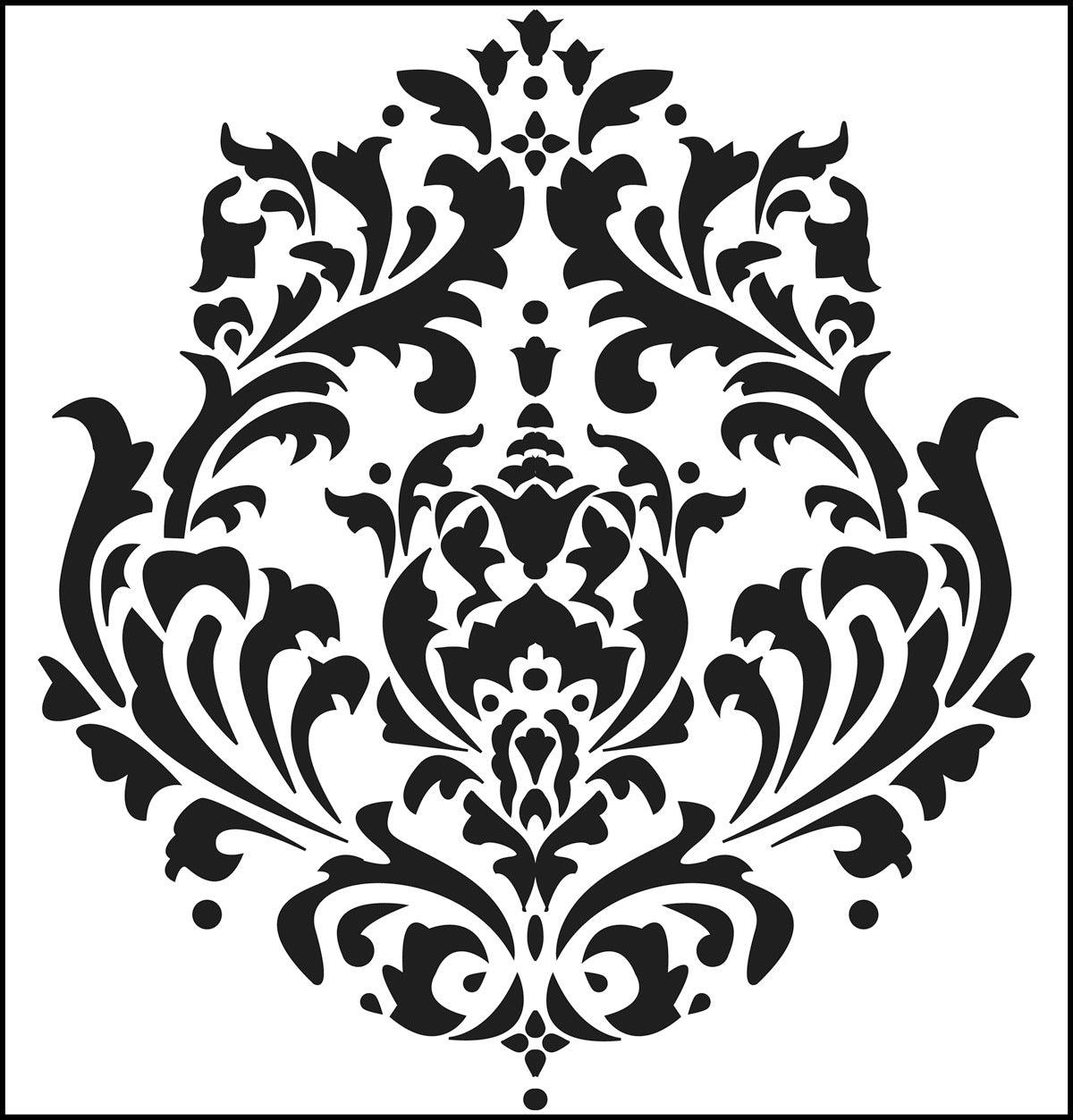 Crafters Workshop Stencil 6X6 - Brocade - merriartist.com