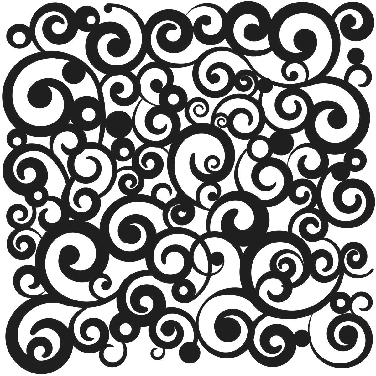 Crafters Workshop Stencil 6X6 - Cosmic Swirl - merriartist.com