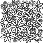 Crafters Workshop Stencil 6X6 - Daisy Cluster - merriartist.com