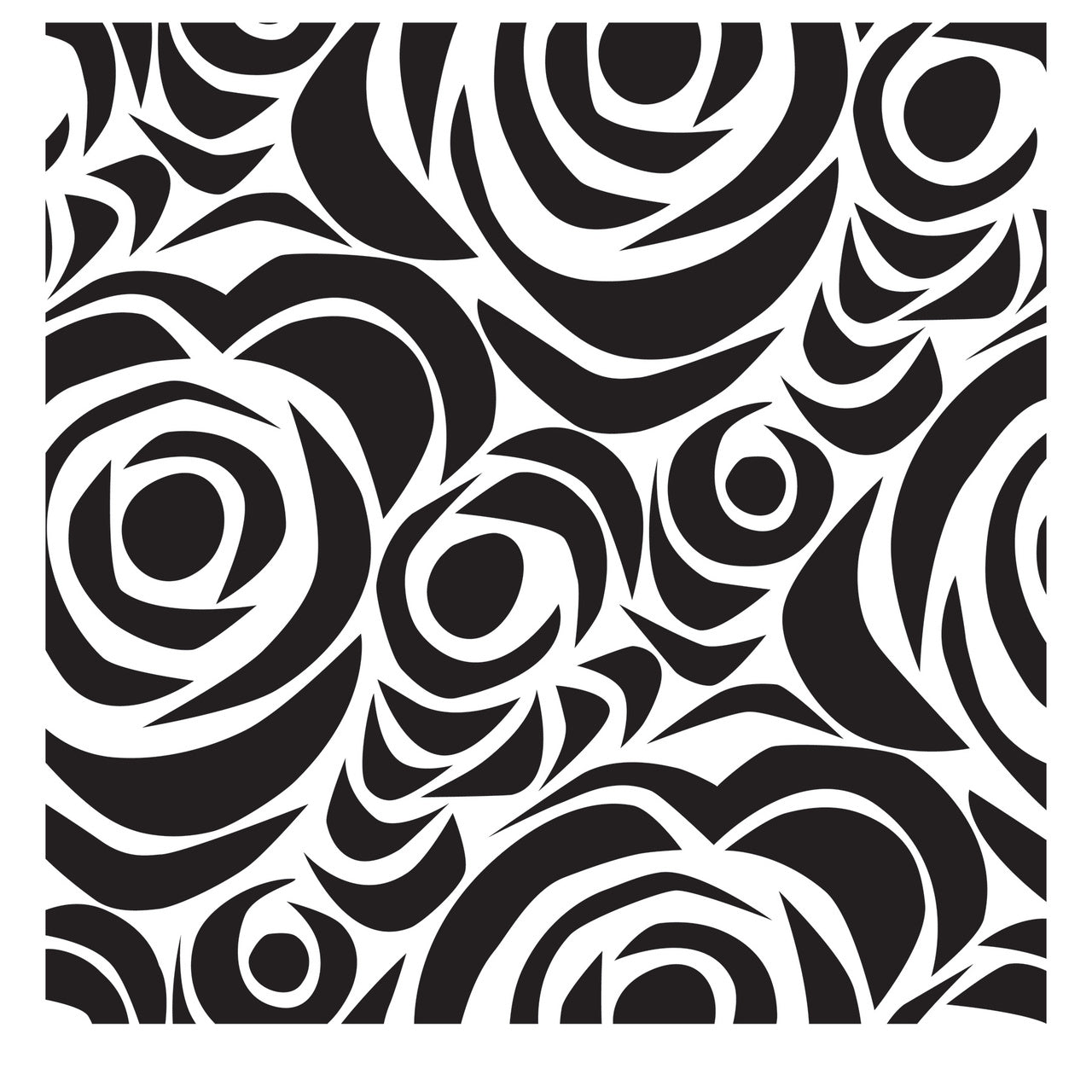 Crafters Workshop Stencil 6X6 - Echoes - merriartist.com
