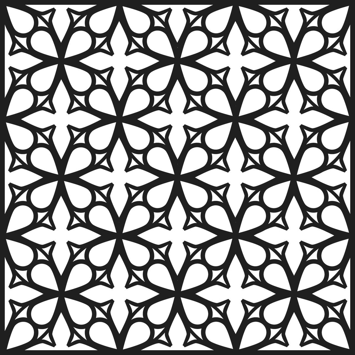 Crafters Workshop Stencil 6X6 - Garden Gate - merriartist.com