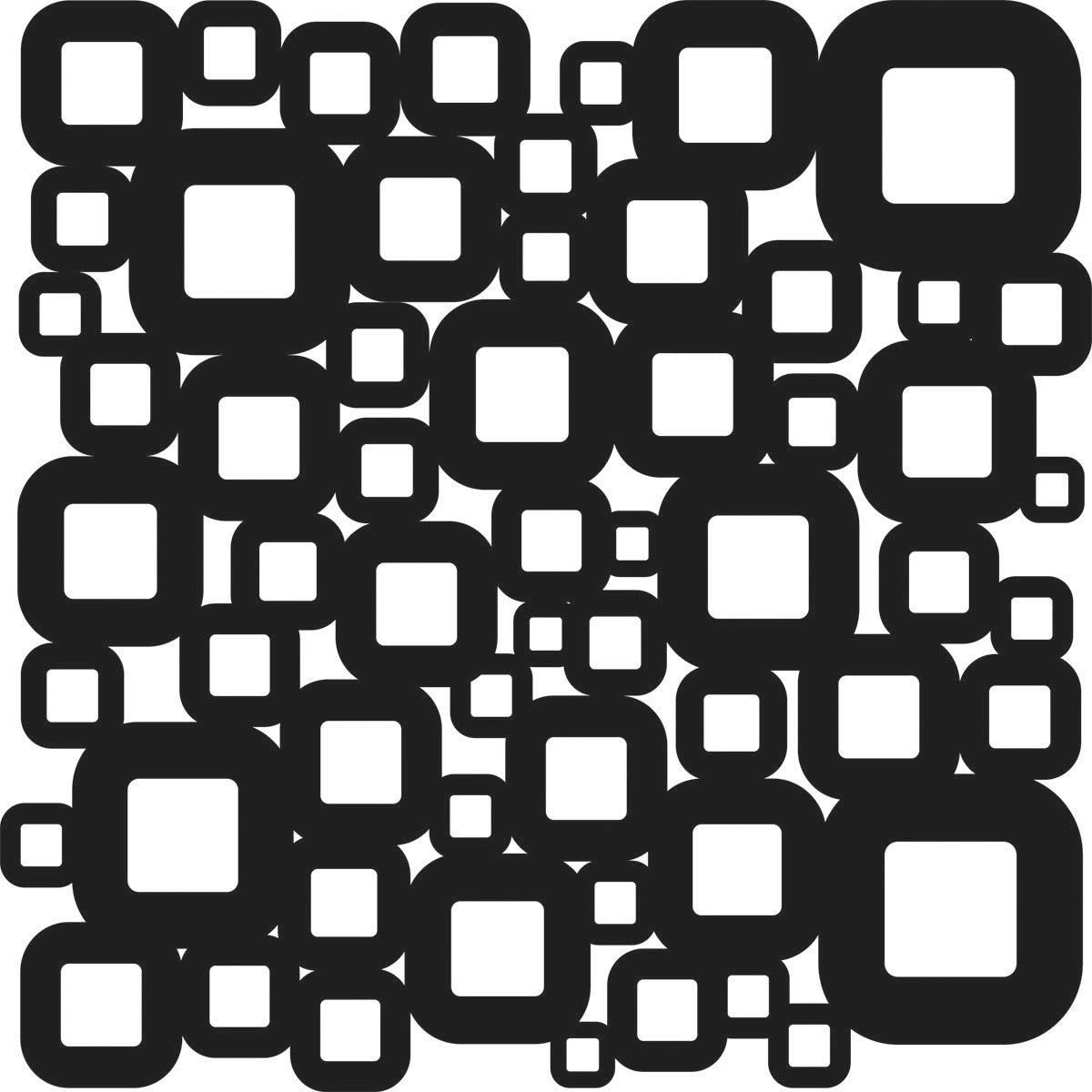 Crafters Workshop Stencil 6X6 - Retro Squares - merriartist.com
