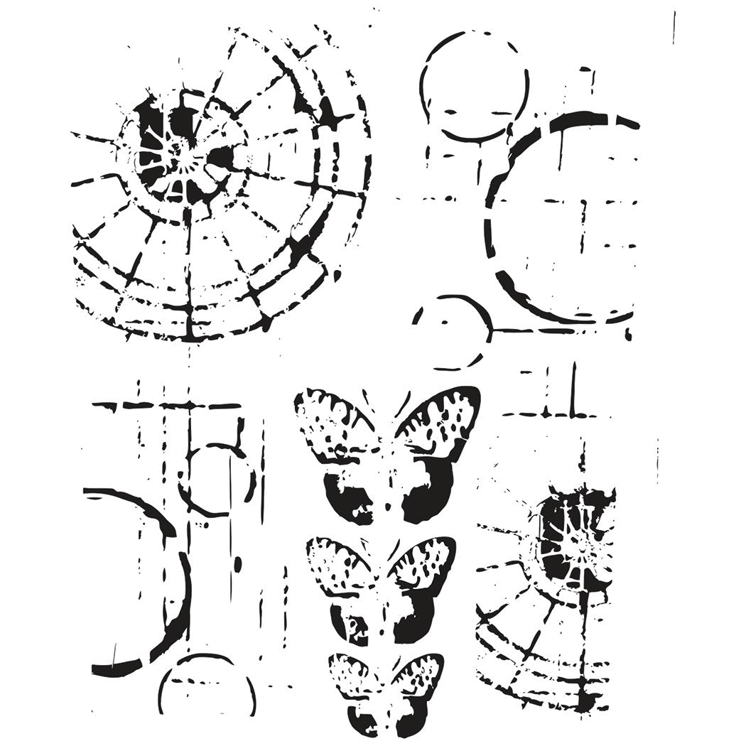Crafters Workshop Stencil 6X6 - Specimens - merriartist.com