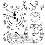 Crafters Workshop Stencil 6X6 - Time Travel - merriartist.com