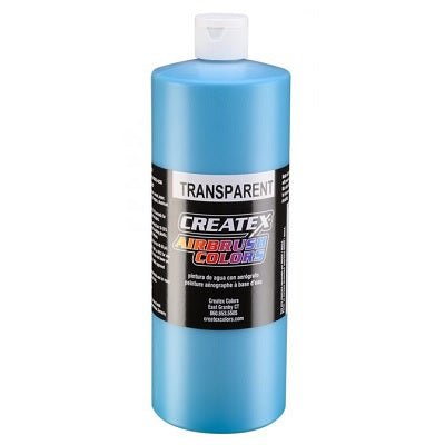 Createx Airbrush Colors 5105 Transparent Caribbean Blue 32 fl. oz. - merriartist.com