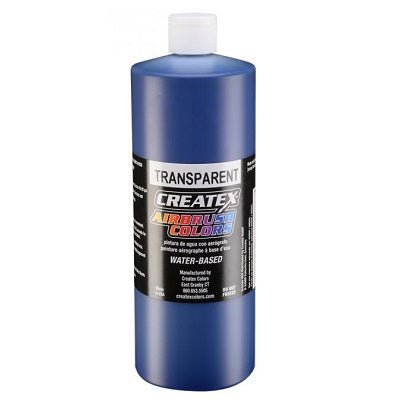 Createx Airbrush Colors 5106 Transparent Brite Blue 32 fl. oz. - merriartist.com