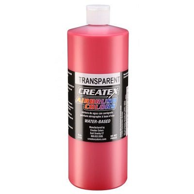 Createx Airbrush Colors 5117 Transparent Brite Red 32 fl. oz. - merriartist.com