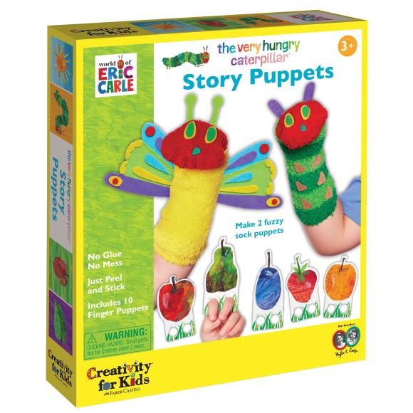 Creativity for Kids - The Very Hungry Caterpillar Puppets by Faber Castell - merriartist.com