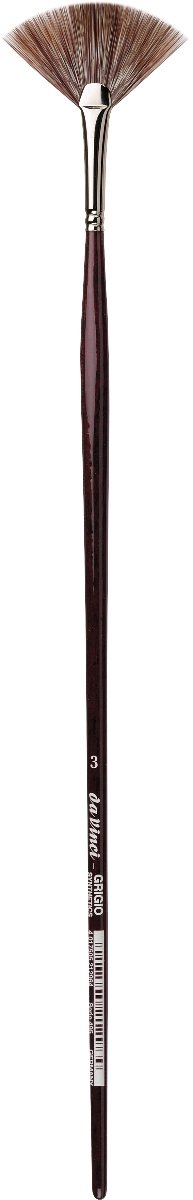 da Vinci Series 495 Grigio Oil & Acrylic Brush - Fan 3 - merriartist.com