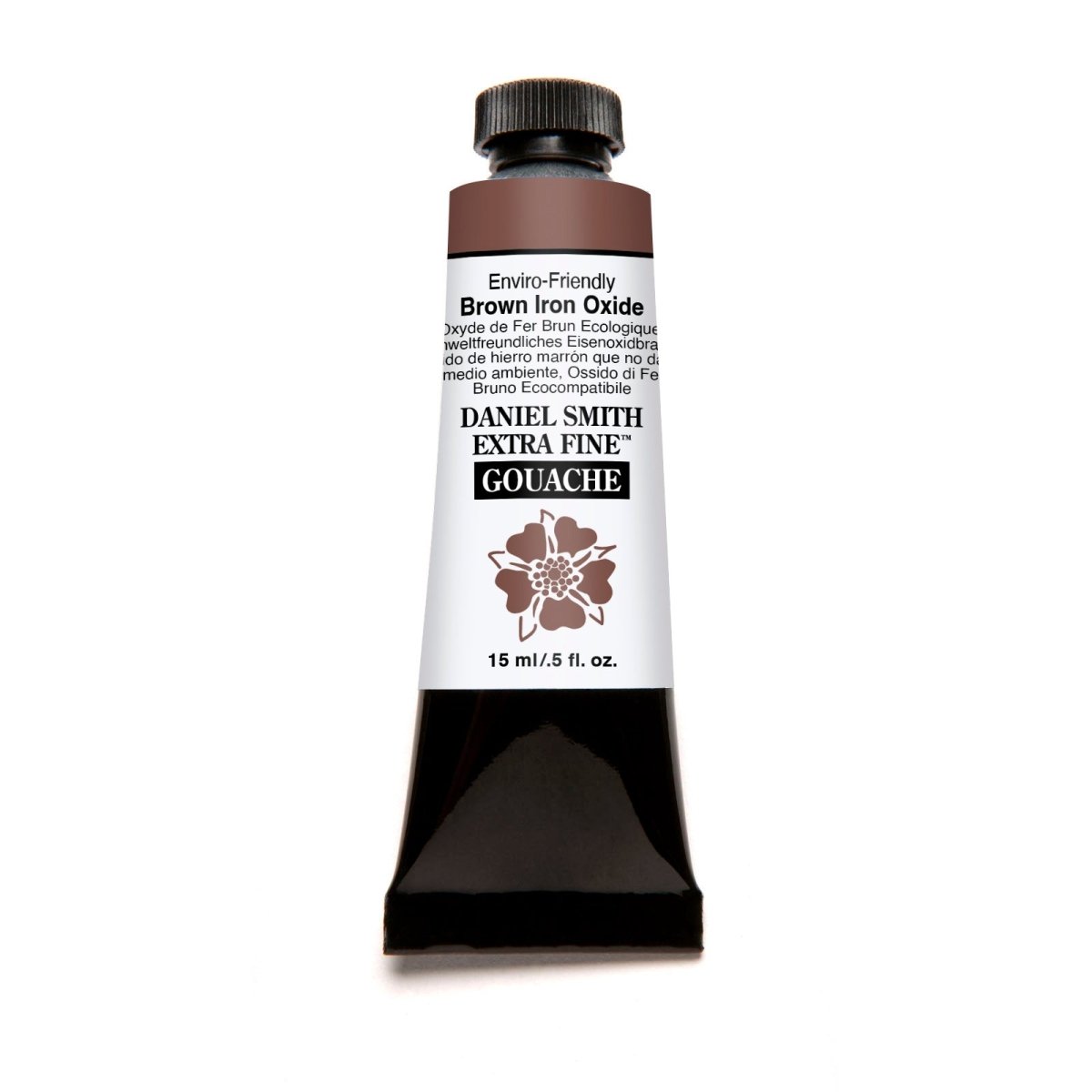 Daniel Smith Extra Fine Gouache 15 ml - E-F Brown Iron Oxide - merriartist.com