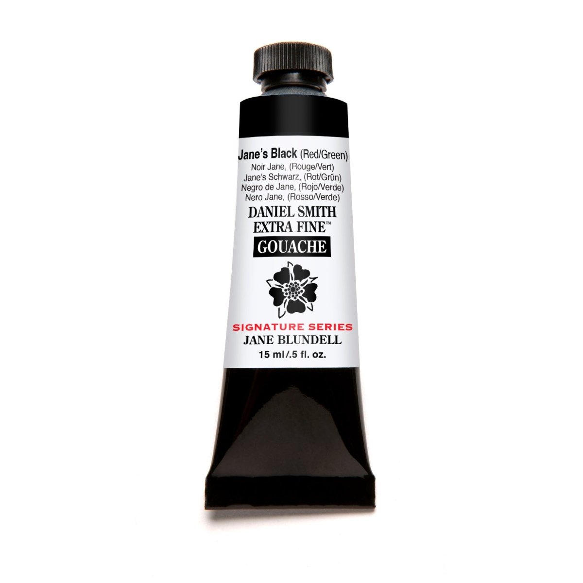 Daniel Smith Extra Fine Gouache 15 ml - Jane's Black (R/G) - merriartist.com