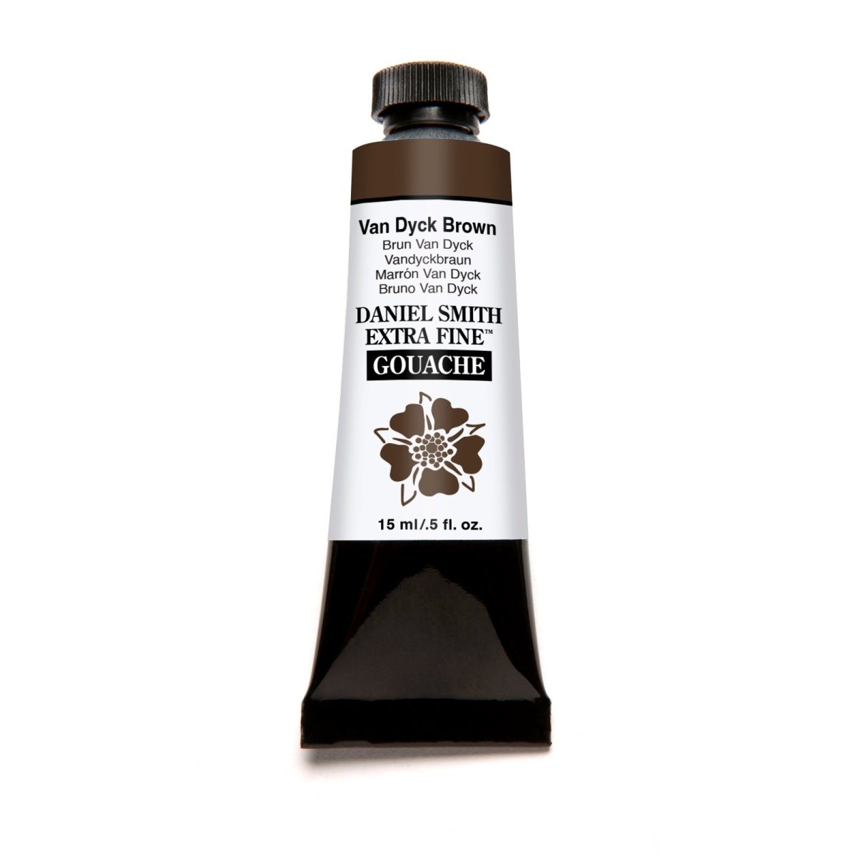 Daniel Smith Extra Fine Gouache 15 ml - Van Dyck Brown - merriartist.com