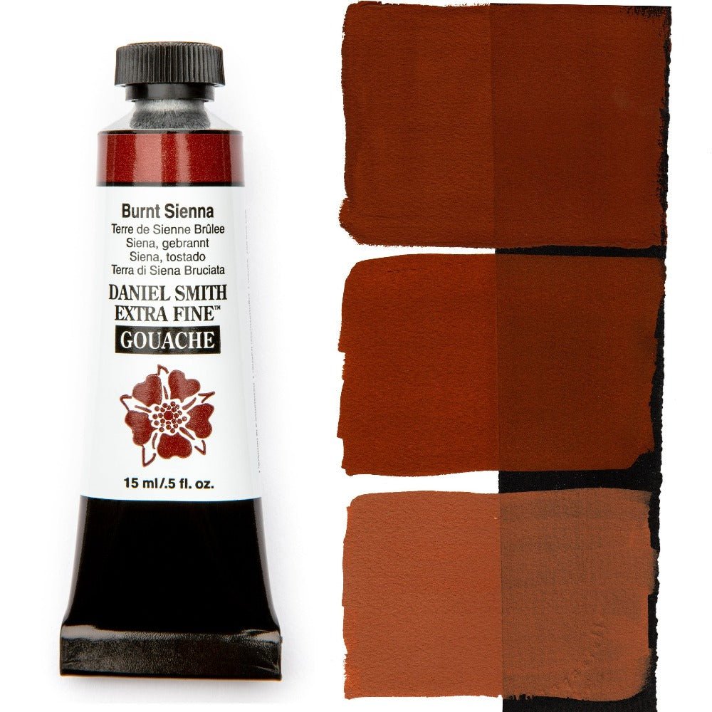 Daniel Smith Extra Fine Gouache - Burnt Sienna - merriartist.com