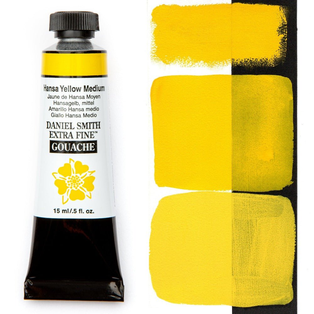 Daniel Smith Extra Fine Gouache - Hansa Yellow Medium - merriartist.com