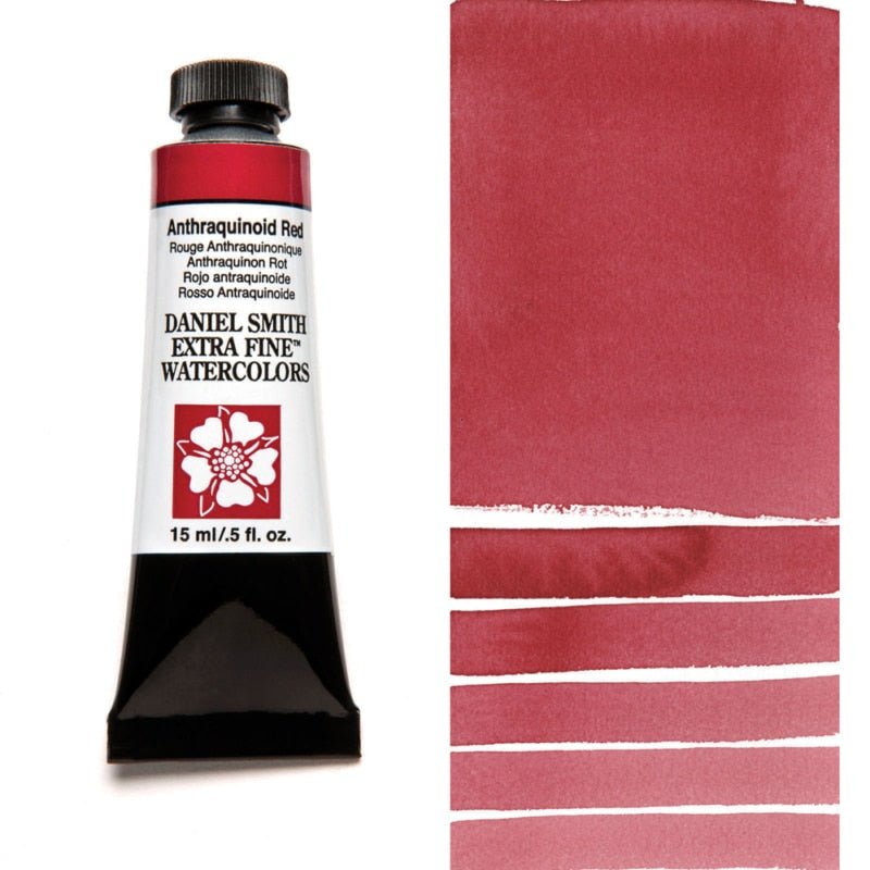 Daniel Smith Extra Fine Watercolor - Anthraquinoid Red 15 ml - merriartist.com