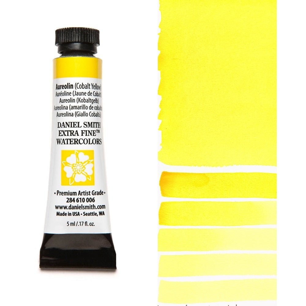 Daniel Smith Extra Fine Watercolor - Aureolin (Cobalt Yellow) 5 ml (small tube) - merriartist.com