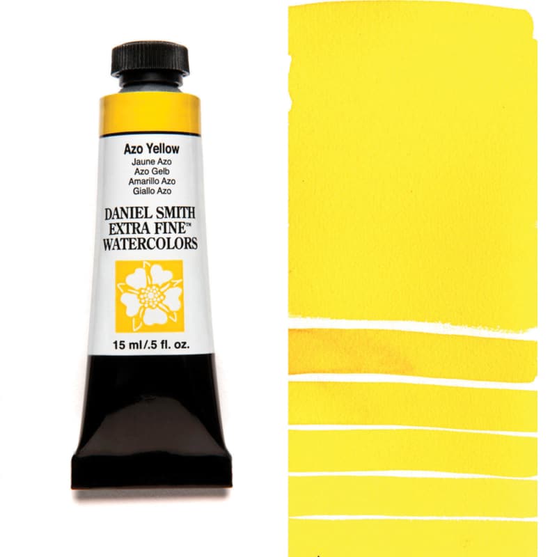 Daniel Smith Extra Fine Watercolor - Azo Yellow 15 ml - merriartist.com