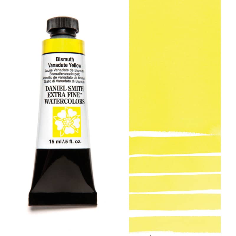 Daniel Smith Extra Fine Watercolor - Bismuth Vanadate Yellow 15 ml - merriartist.com