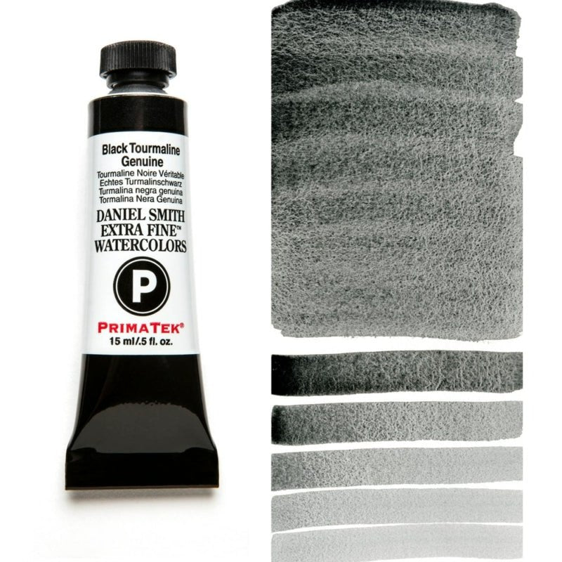 Daniel Smith Extra Fine Watercolor - Black Tourmaline Genuine 15 ml - merriartist.com
