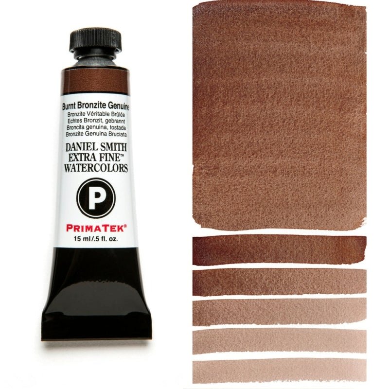 Daniel Smith Extra Fine Watercolor - Burnt Bronzite Genuine 15 ml - merriartist.com
