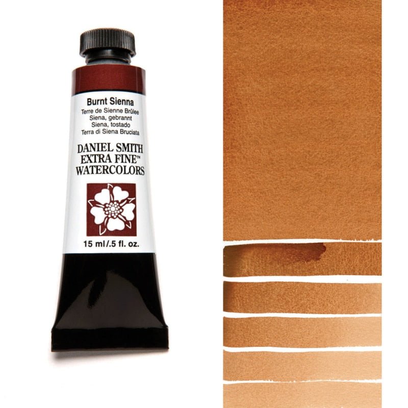 Daniel Smith Extra Fine Watercolor - Burnt Sienna 15 ml - merriartist.com