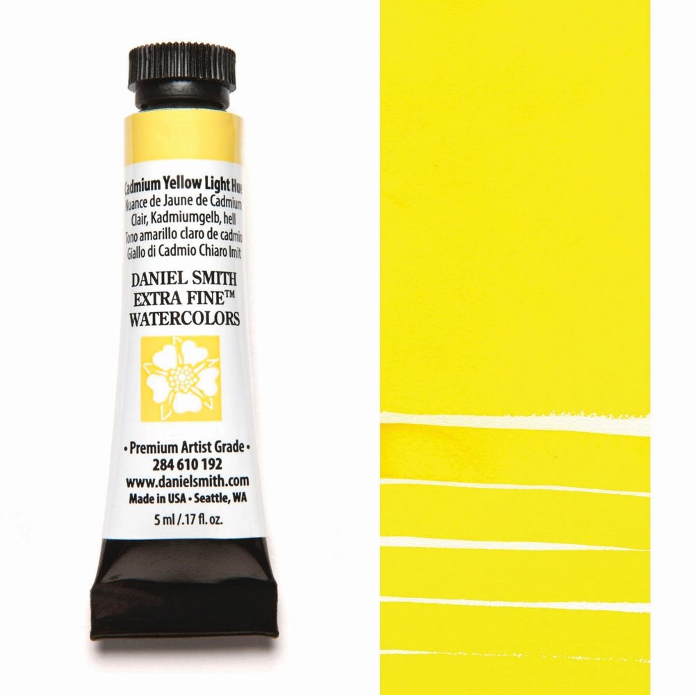 Daniel Smith Extra Fine Watercolor - Cadmium Yellow Light Hue 5 ml (small tube) - merriartist.com