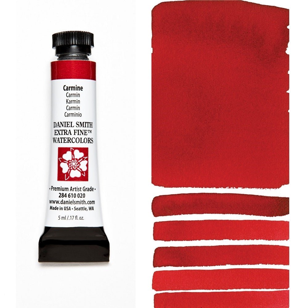 Daniel Smith Extra Fine Watercolor - Carmine 5 ml - merriartist.com