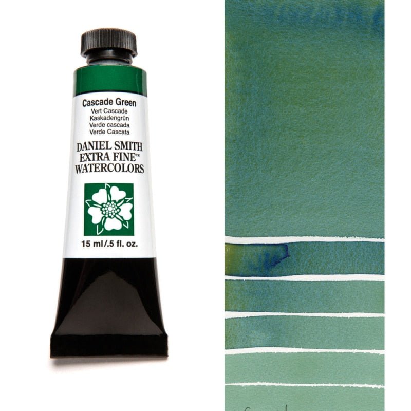 Daniel Smith Extra Fine Watercolor - Cascade Green 15 ml - merriartist.com