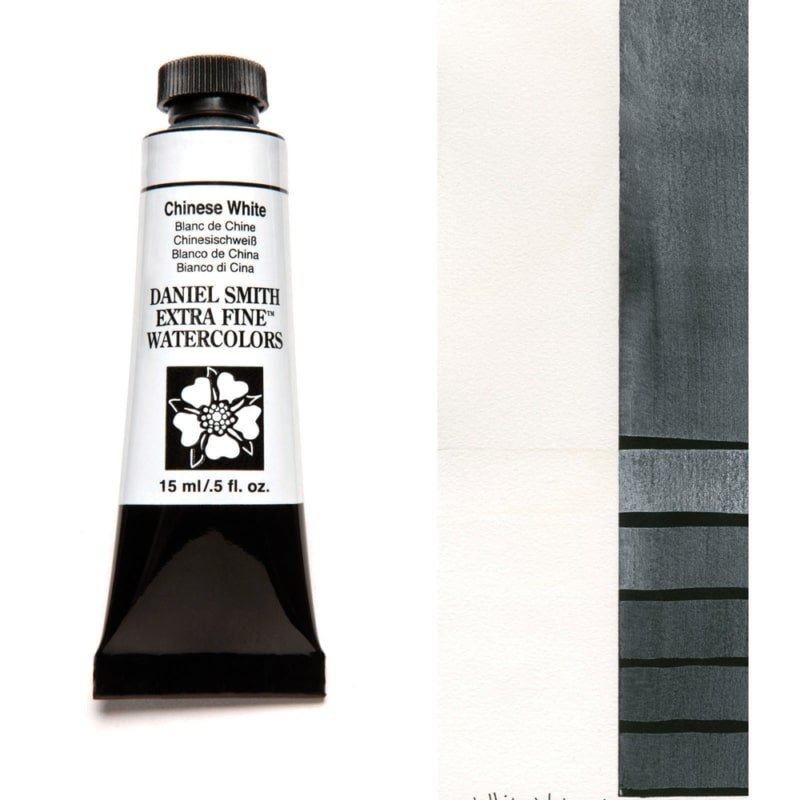 Daniel Smith Extra Fine Watercolor - Chinese White 15 ml - merriartist.com