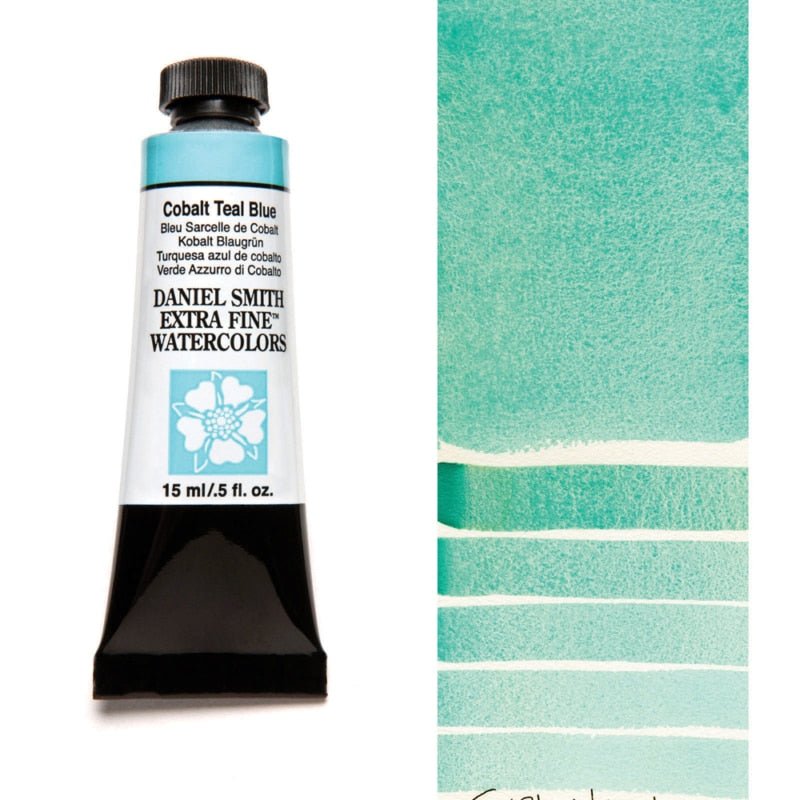 Daniel Smith Extra Fine Watercolor - Cobalt Teal Blue 15 ml - merriartist.com