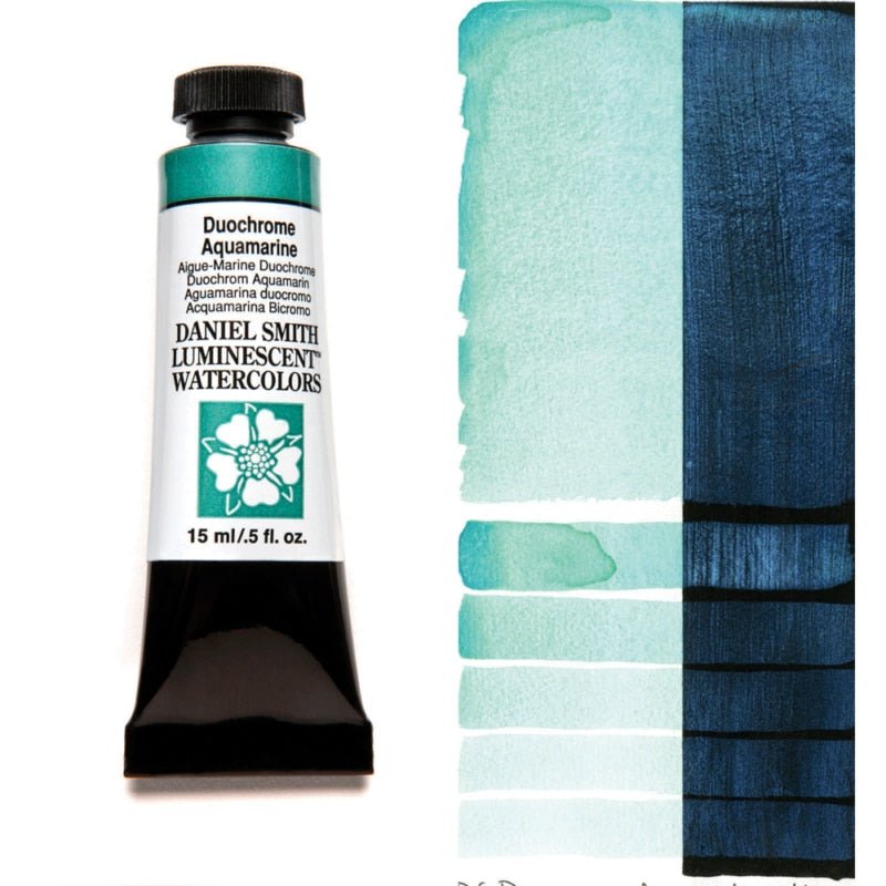 Daniel Smith Extra Fine Watercolor - Duochrome Aquamarine 15 ml - merriartist.com