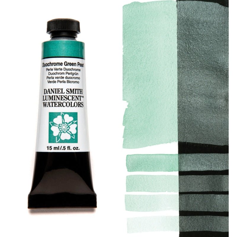 Daniel Smith Extra Fine Watercolor - Duochrome Green Pearl 15 ml - merriartist.com