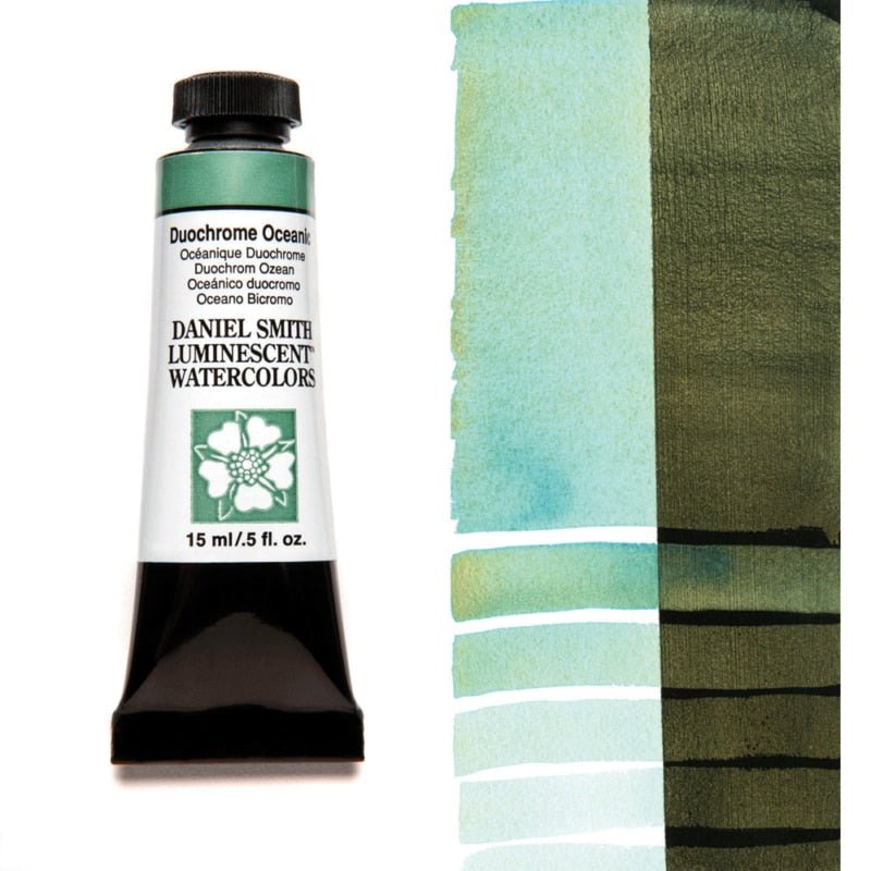 Daniel Smith Extra Fine Watercolor - Duochrome Oceanic 15 ml - merriartist.com