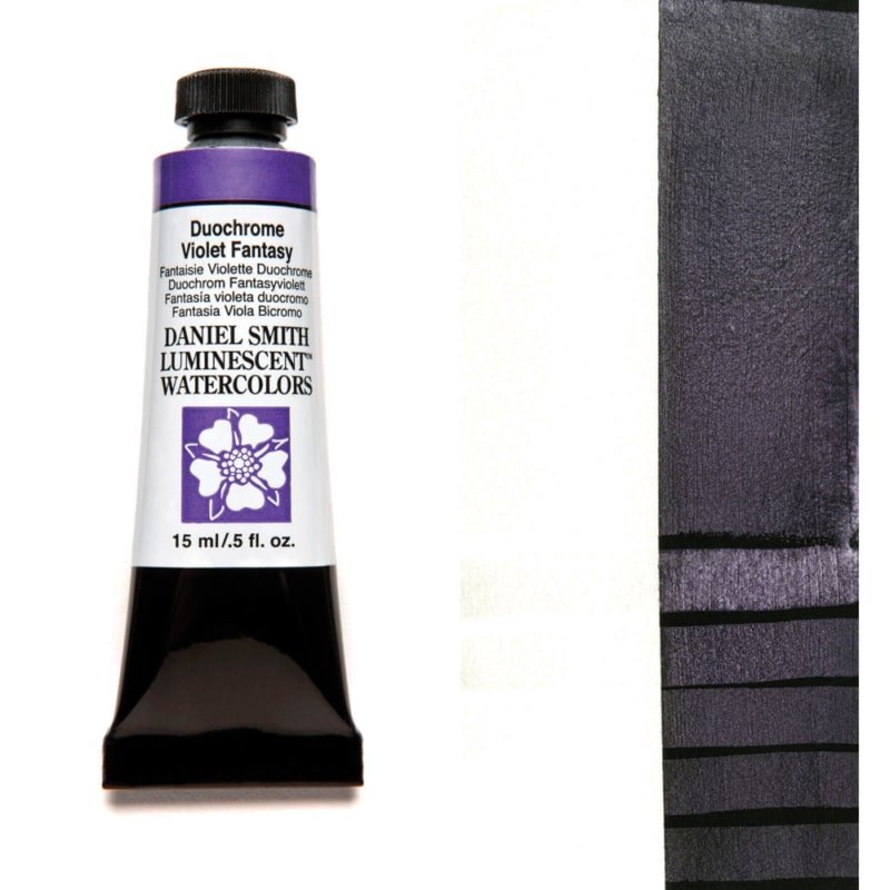 Daniel Smith Extra Fine Watercolor - Duochrome Violet Fantasy 15 ml - merriartist.com