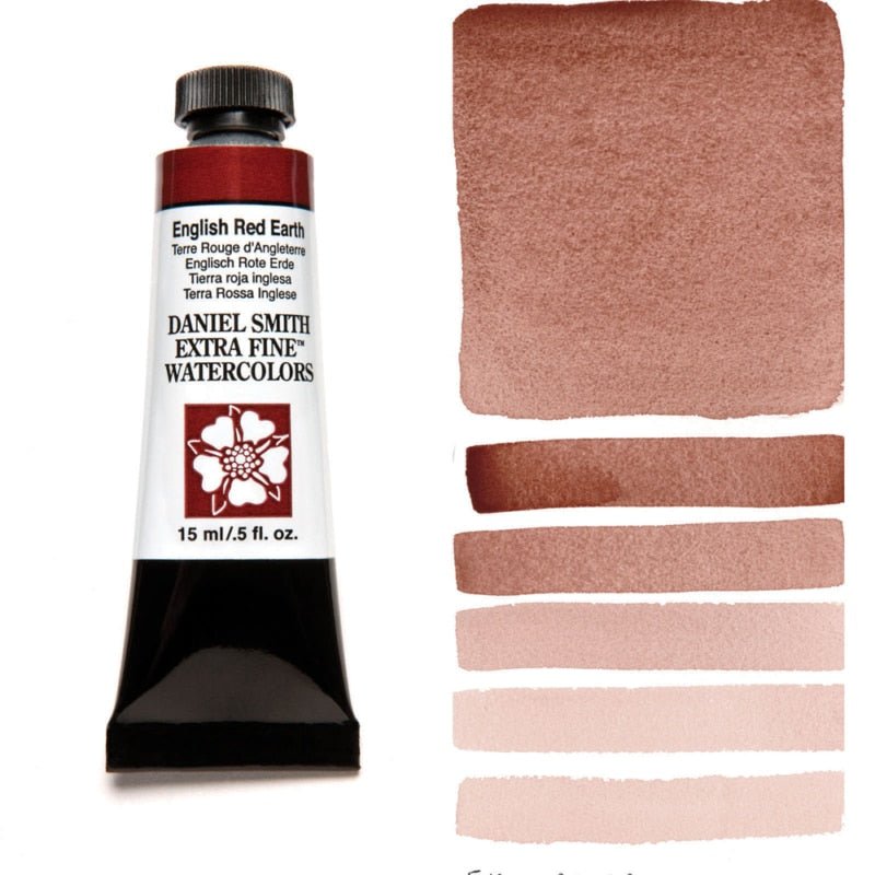 Daniel Smith Extra Fine Watercolor - English Red Earth 15 ml - merriartist.com