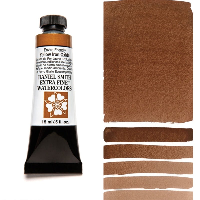Daniel Smith Extra Fine Watercolor - Enviro-friendly Yellow Iron Oxide 15 ml - merriartist.com
